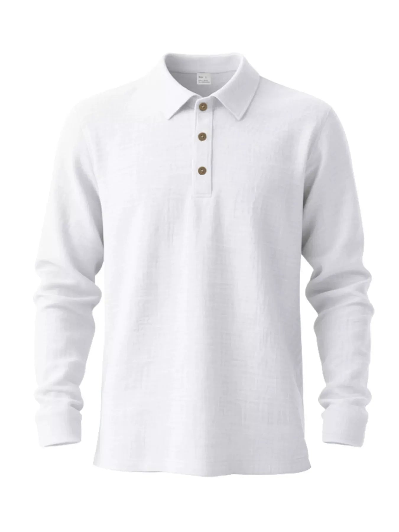 Men's Full Size Classic Long Sleeve Polo Plus Size by Trendsi