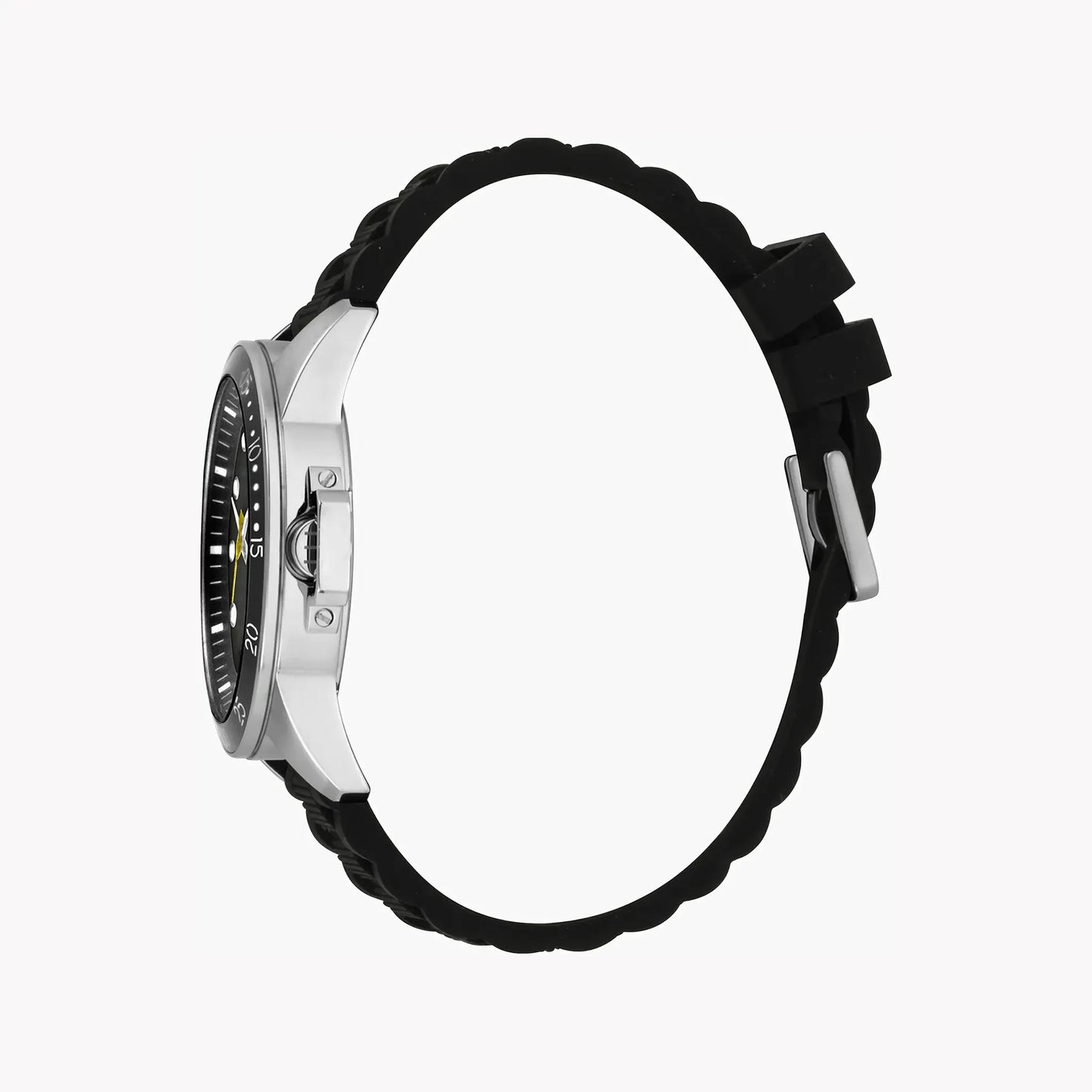 Esprit Men's Black Rubber Watch, Black Dial | Es1g096m0065 by ESPRIT