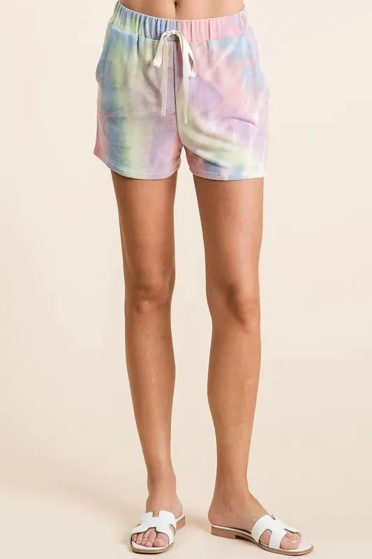 BiBi Tie Dye French Terry Hoodie Top and Bottom Set by BiBi