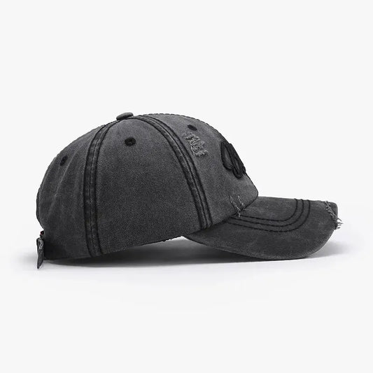 Embroidered Letter Cotton Baseball Cap by Partner Label