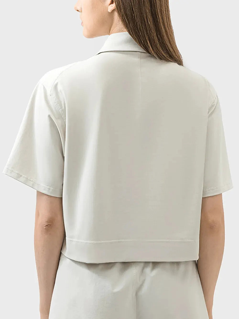 Millennia Half Button Short Sleeve Active T-Shirt by Millennia
