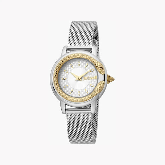 Just Cavalli Women's Silver Watch, Silver Dial | Jc1l151m0555 by JUST CAVALLI