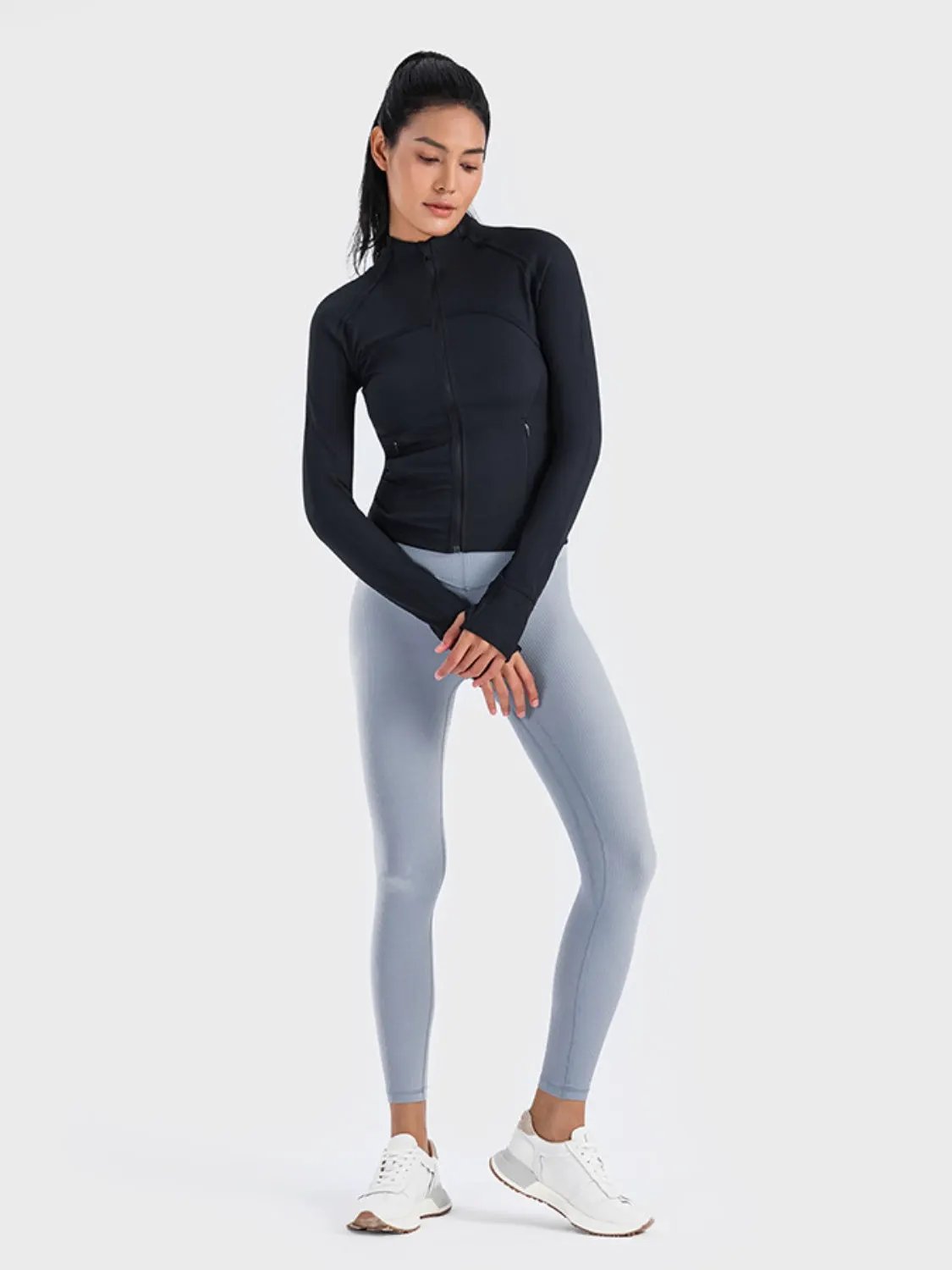 Millennia Zip-Up Long Sleeve Sports Jacket by Millennia