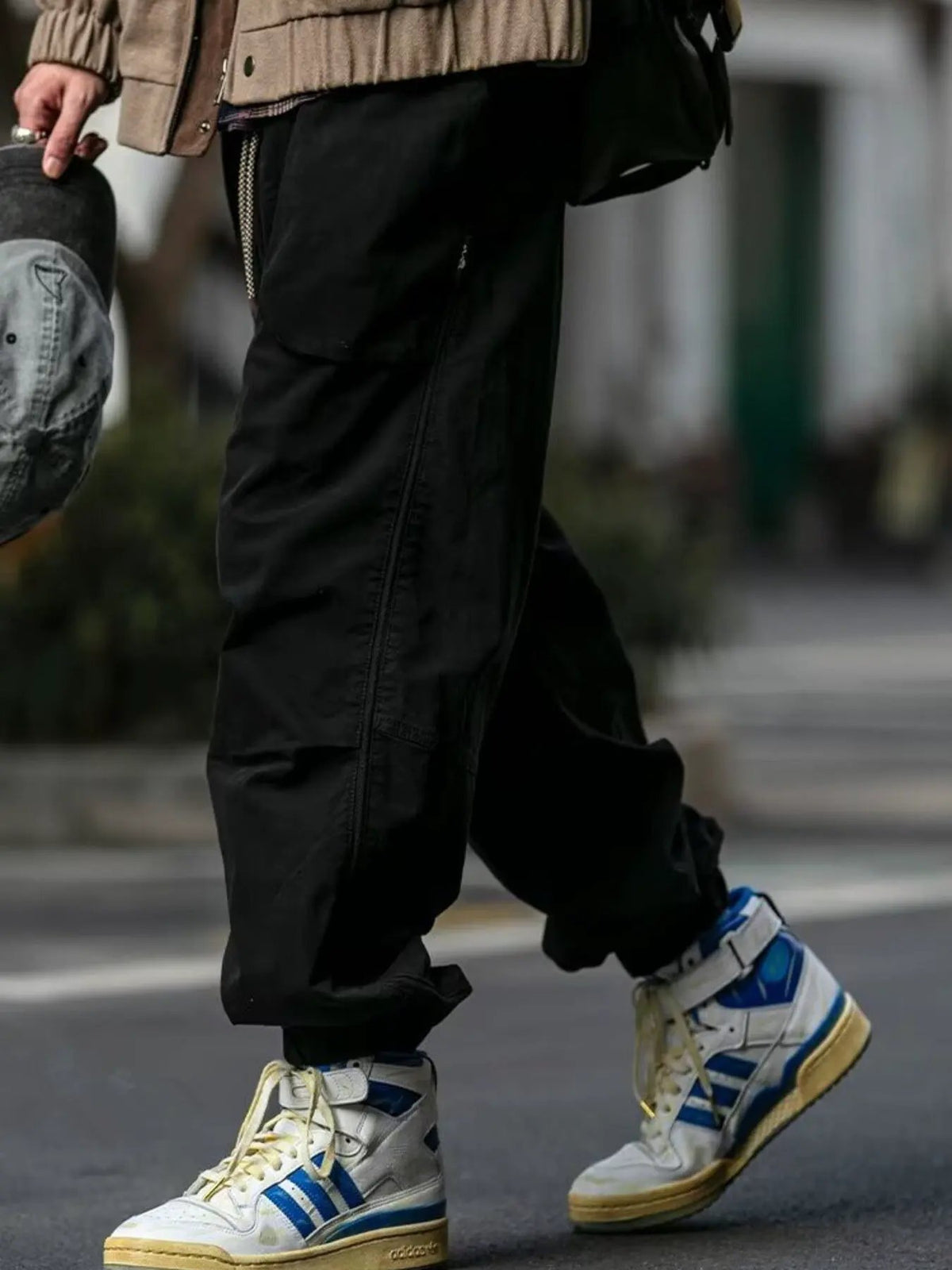 Men's Plus Size Relaxed Fit Cargo Pants by Partner Label