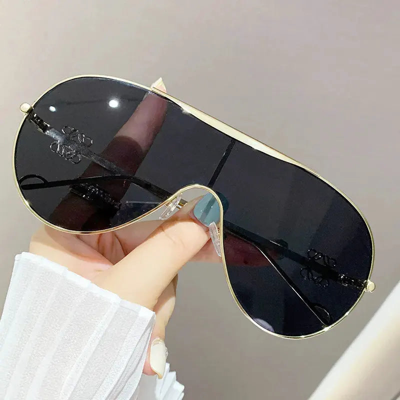Gradient Aviator Sunglasses by Equanimity Essence