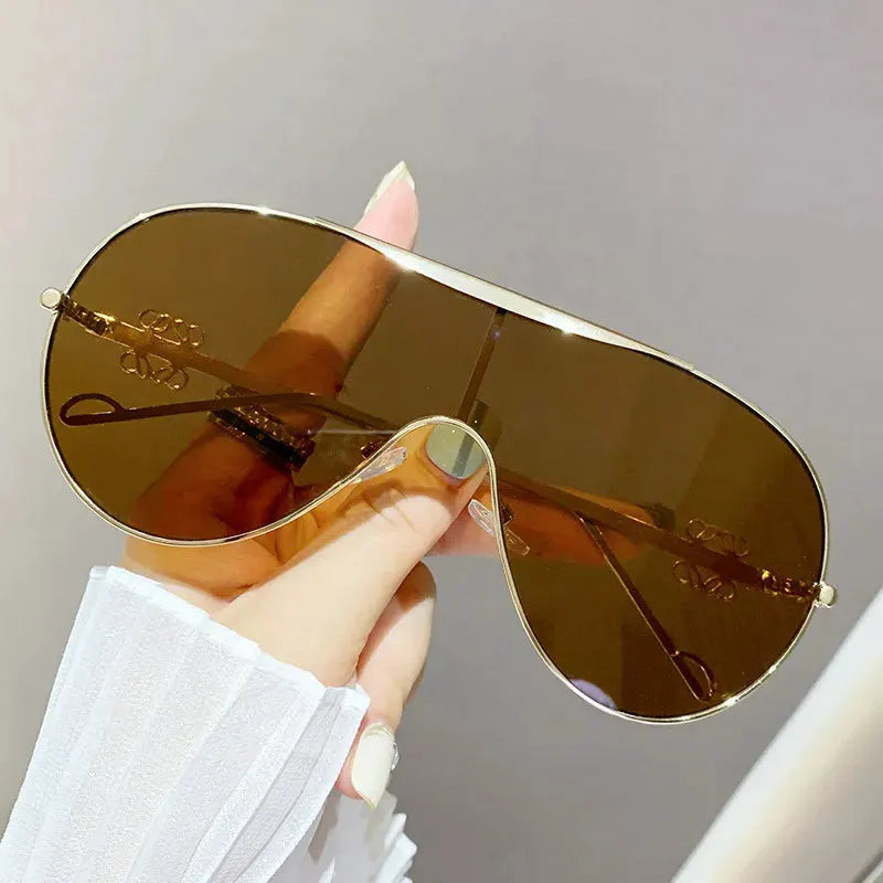 Gradient Aviator Sunglasses by Equanimity Essence