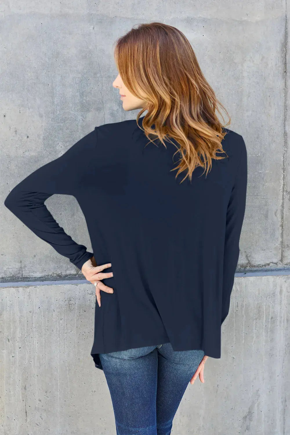 Basic Bae Full Size Open Front Long Sleeve Cardigan by Basic Bae