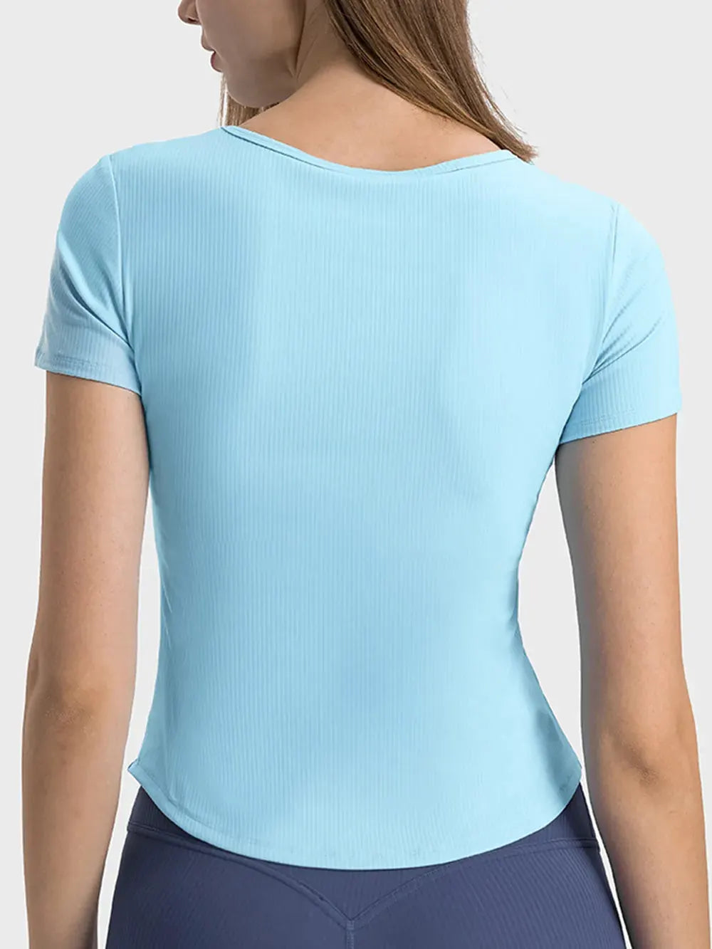 Millennia Notched Short Sleeve Active T-Shirt by Millennia