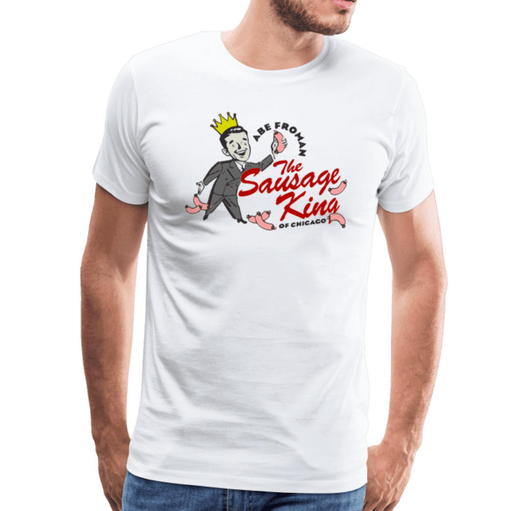 Abe Froman the Sausage King of Chicago from Ferris Bueller's Day Off t-shirt by Art-O-Rama Shop