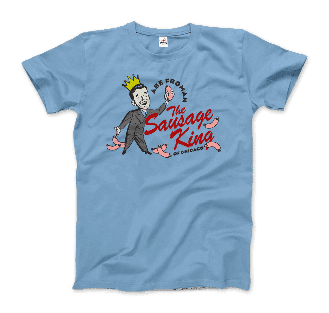 Abe Froman the Sausage King of Chicago from Ferris Bueller's Day Off t-shirt by Art-O-Rama Shop