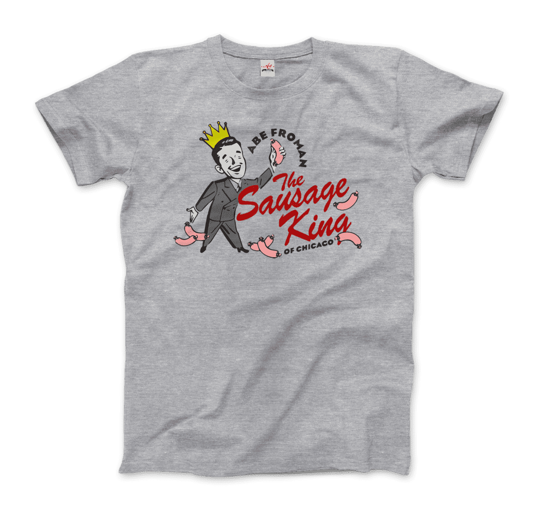 Abe Froman the Sausage King of Chicago from Ferris Bueller's Day Off t-shirt by Art-O-Rama Shop