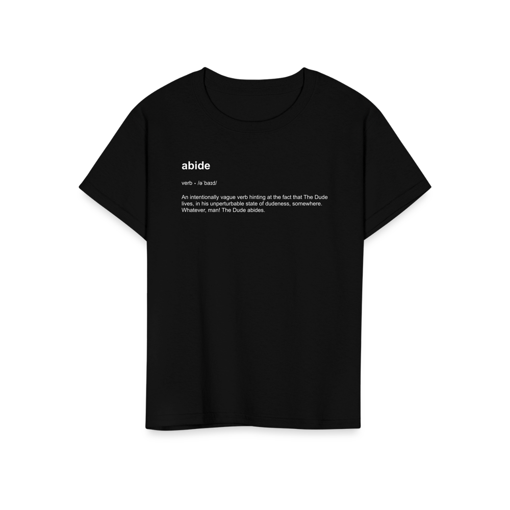 Abide definition t-shirt by Art-O-Rama Shop