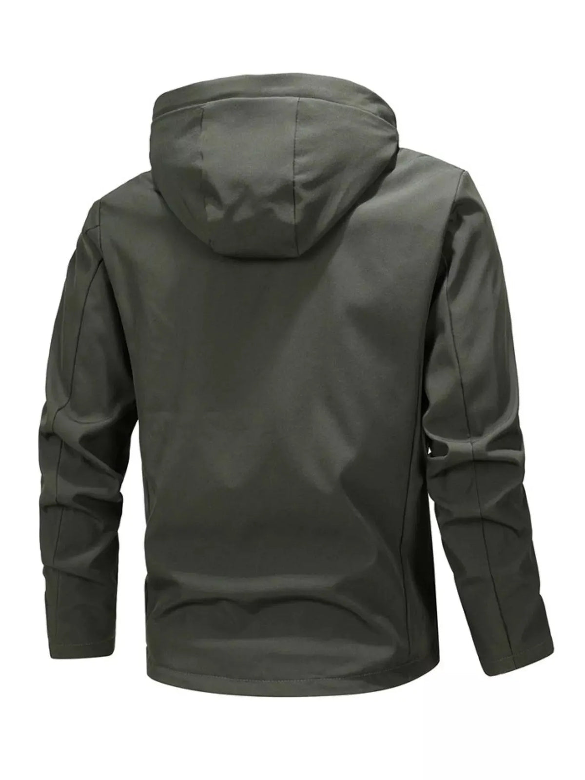 Men's Plus Size Casual Hooded Windproof Jacket by Partner Label