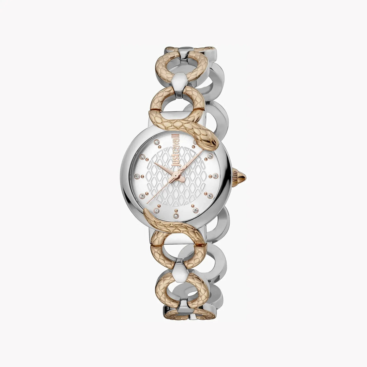 Just Cavalli Women's Silver & Rose Gold Watch, Silver Dial | Jc1l206m0065 by JUST CAVALLI