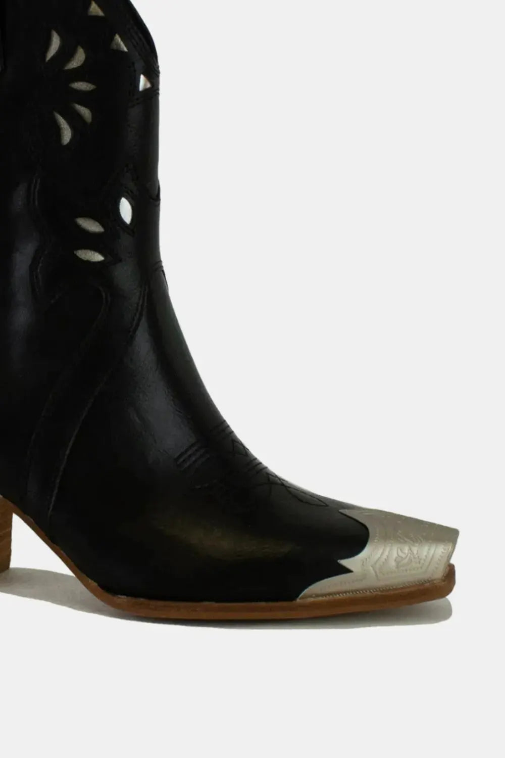Beast Fashion Cut-Out Floral Embroidery Boots by Beast Fashion