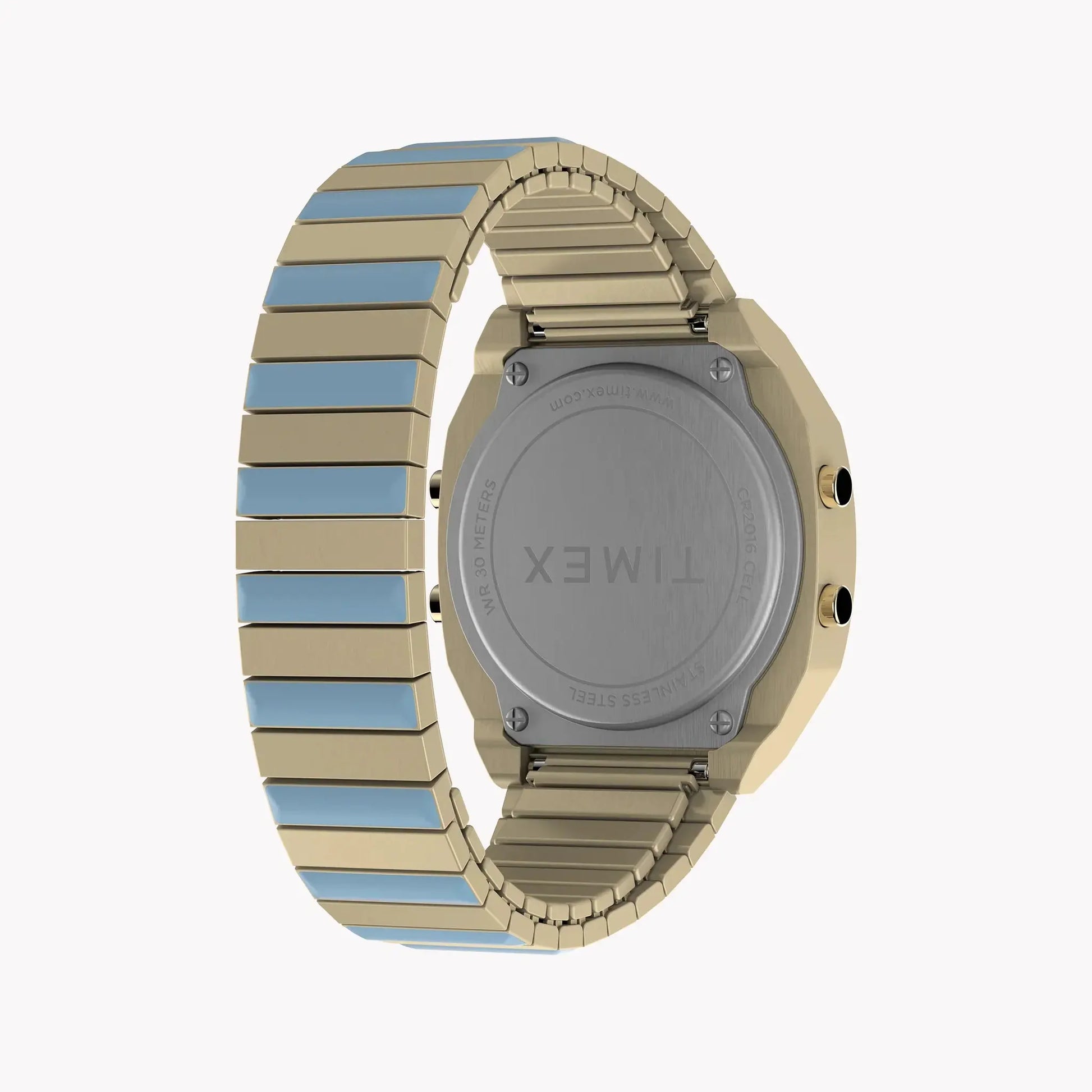 Timex Unisex Gold-Tone Watch, Blue Accents | Tw2w40800 by TIMEX