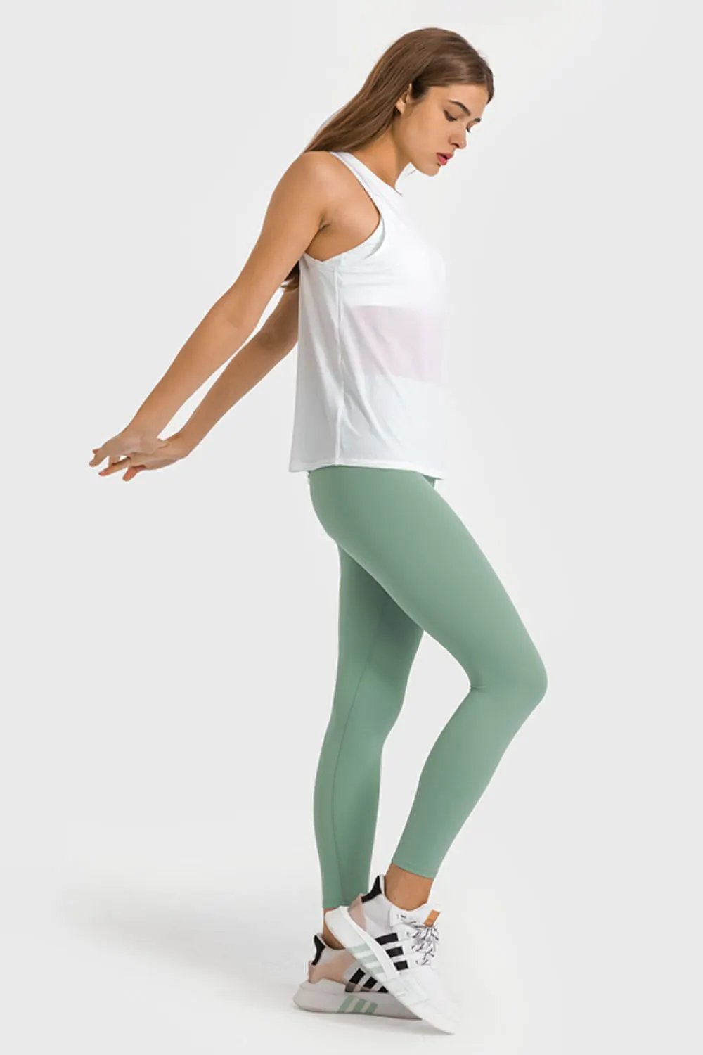 Millennia High Waist Ankle-Length Yoga Leggings by Millennia