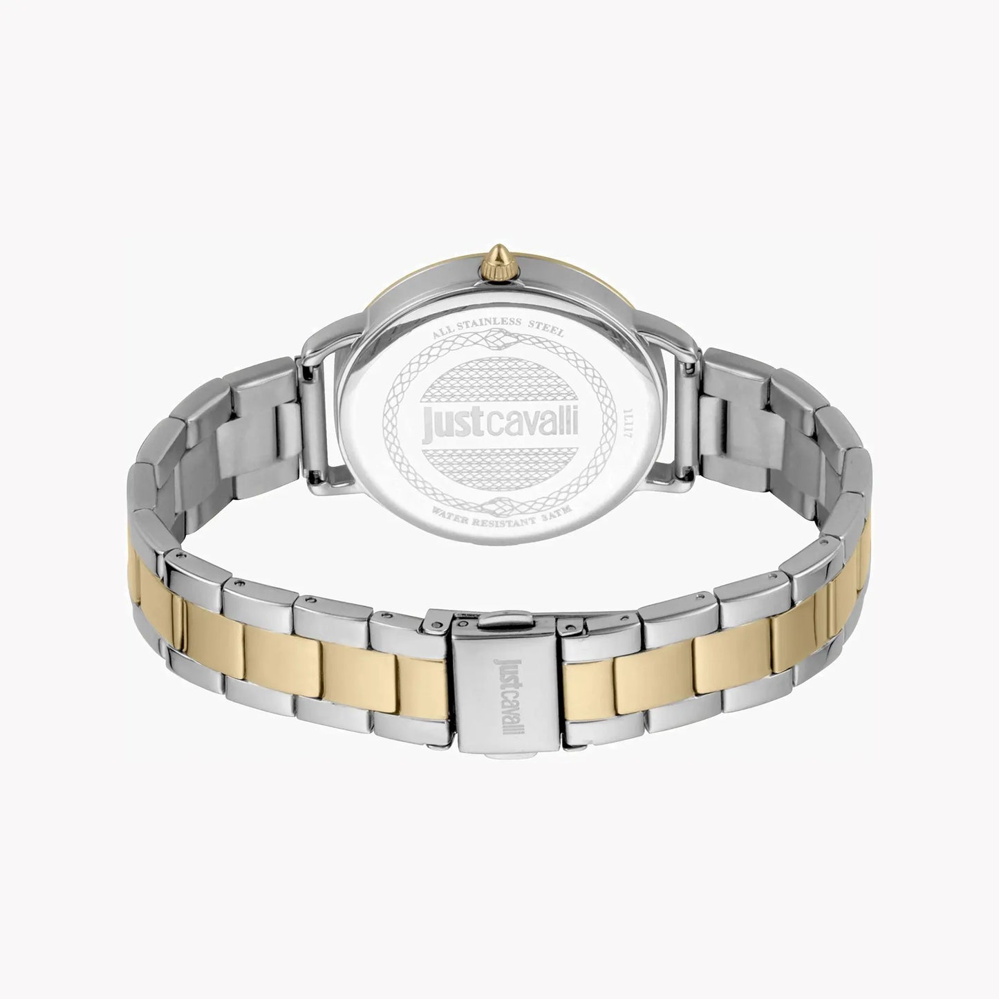Just Cavalli Women's Silver & Gold Watch, Silver Dial | Jc1l117m0085 by JUST CAVALLI