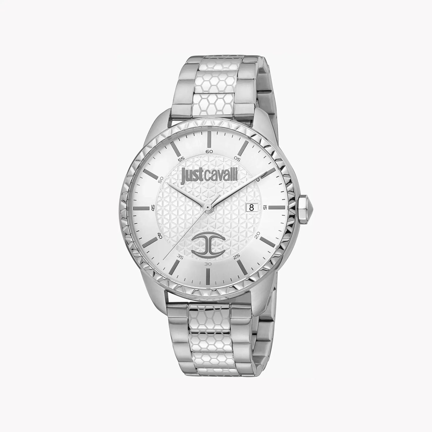 Just Cavalli Men's Silver Watch, Silver Dial | Jc1g176m0045 by JUST CAVALLI