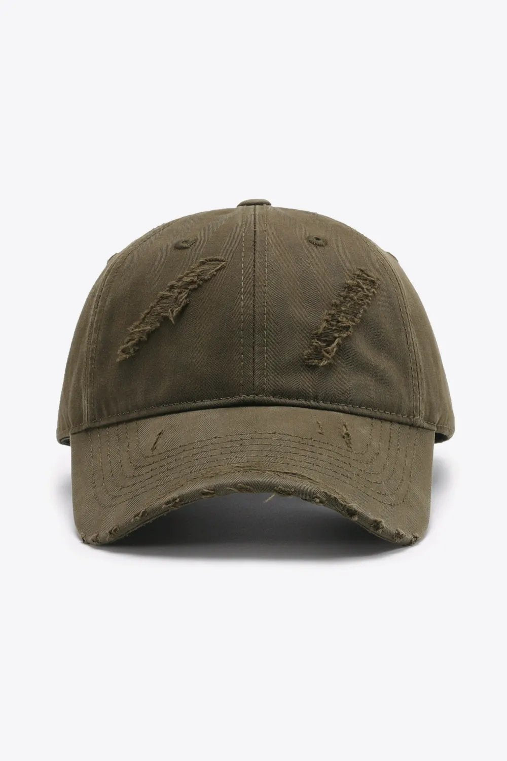 Distressed Adjustable Baseball Cap by Partner Label