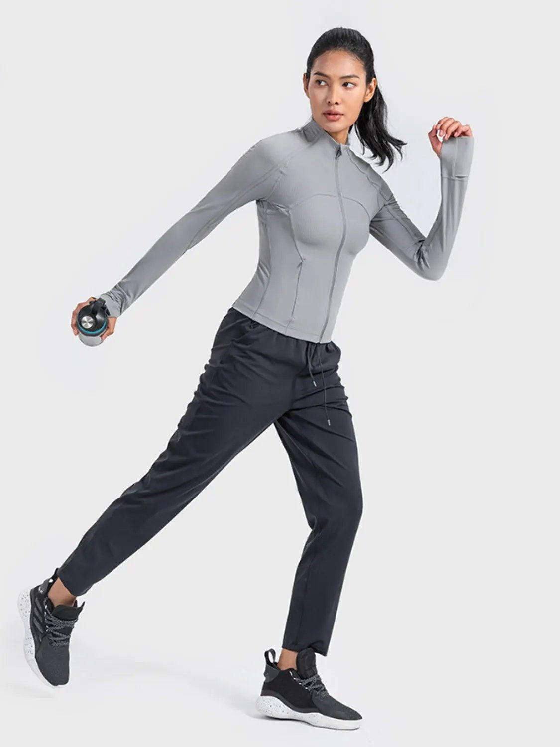 Millennia Zip-Up Long Sleeve Sports Jacket by Millennia