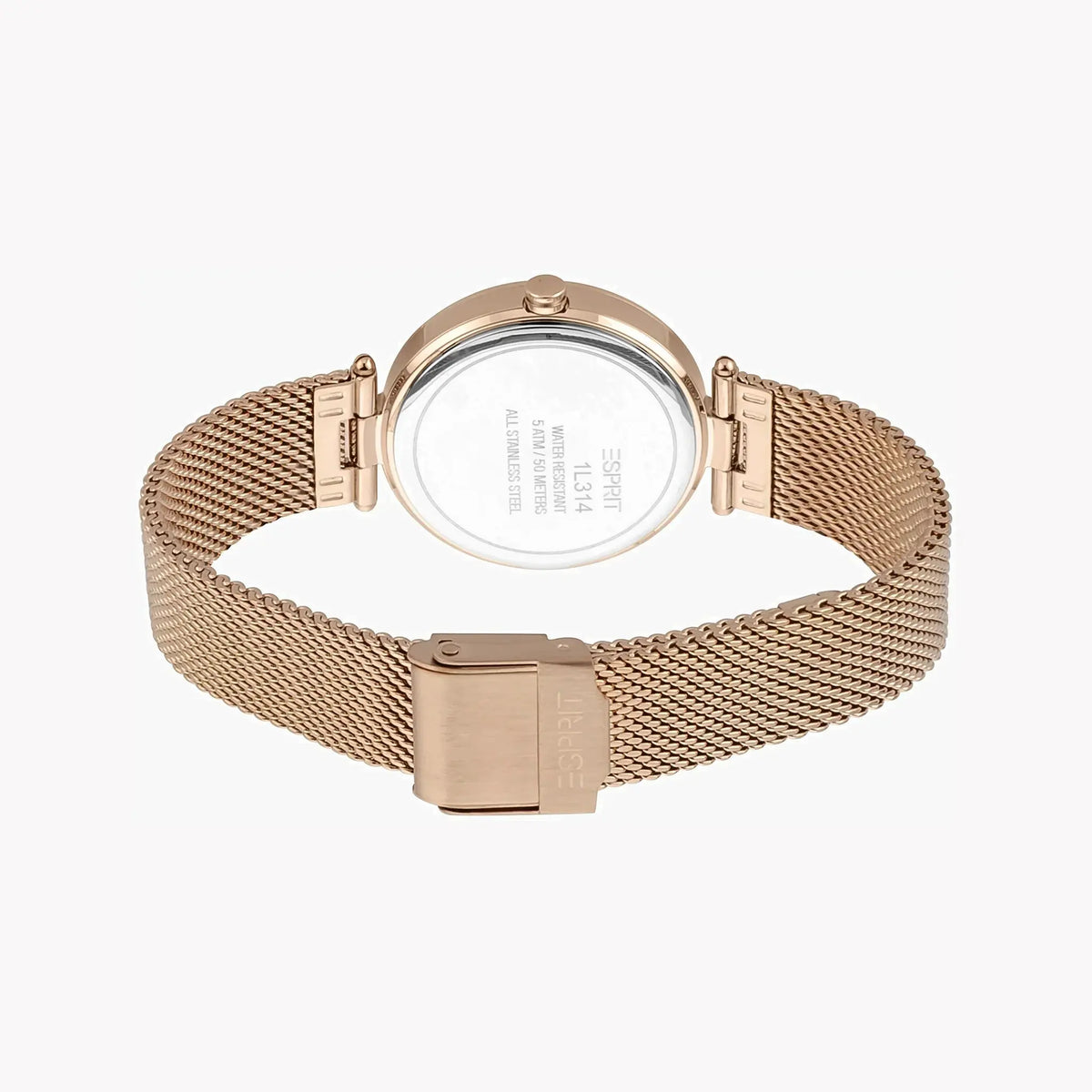 Esprit Women's Rose Gold Stainless Steel Watch, Silver Dial | Es1l155m0035 by ESPRIT