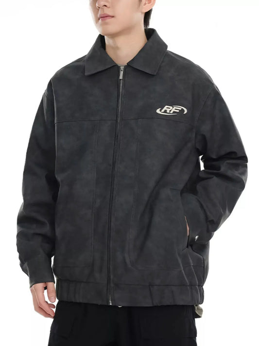Men's Plus Size Wash Zip-Up Jacket by Partner Label