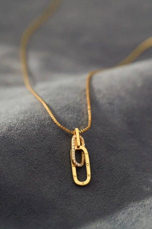 925 Sterling Silver Inland Zircon Necklace by Partner Label
