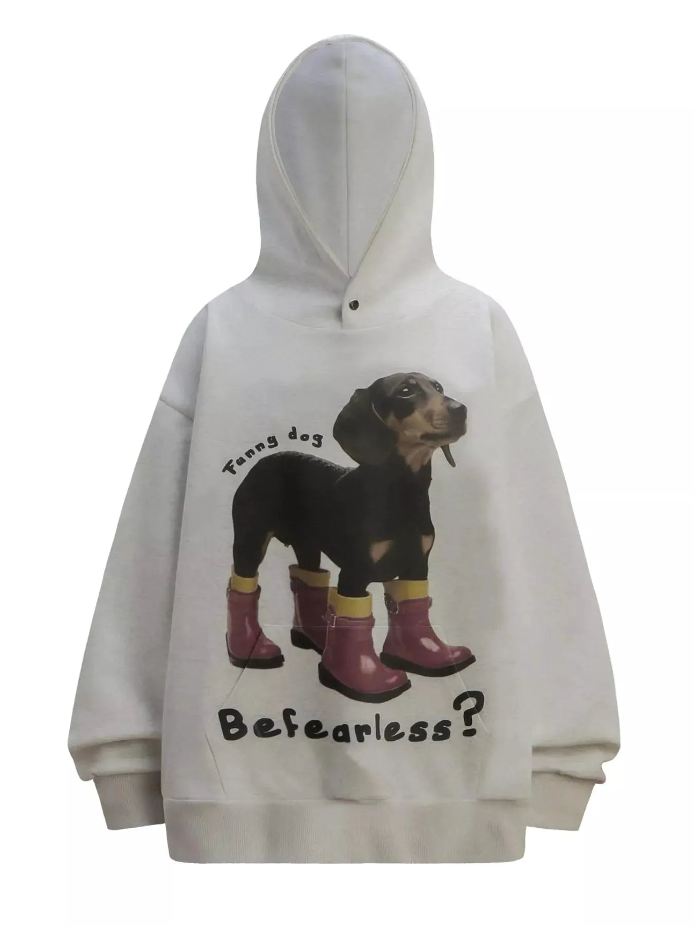 Men's Dog Graphic Long Sleeve Hoodie by Trendsi