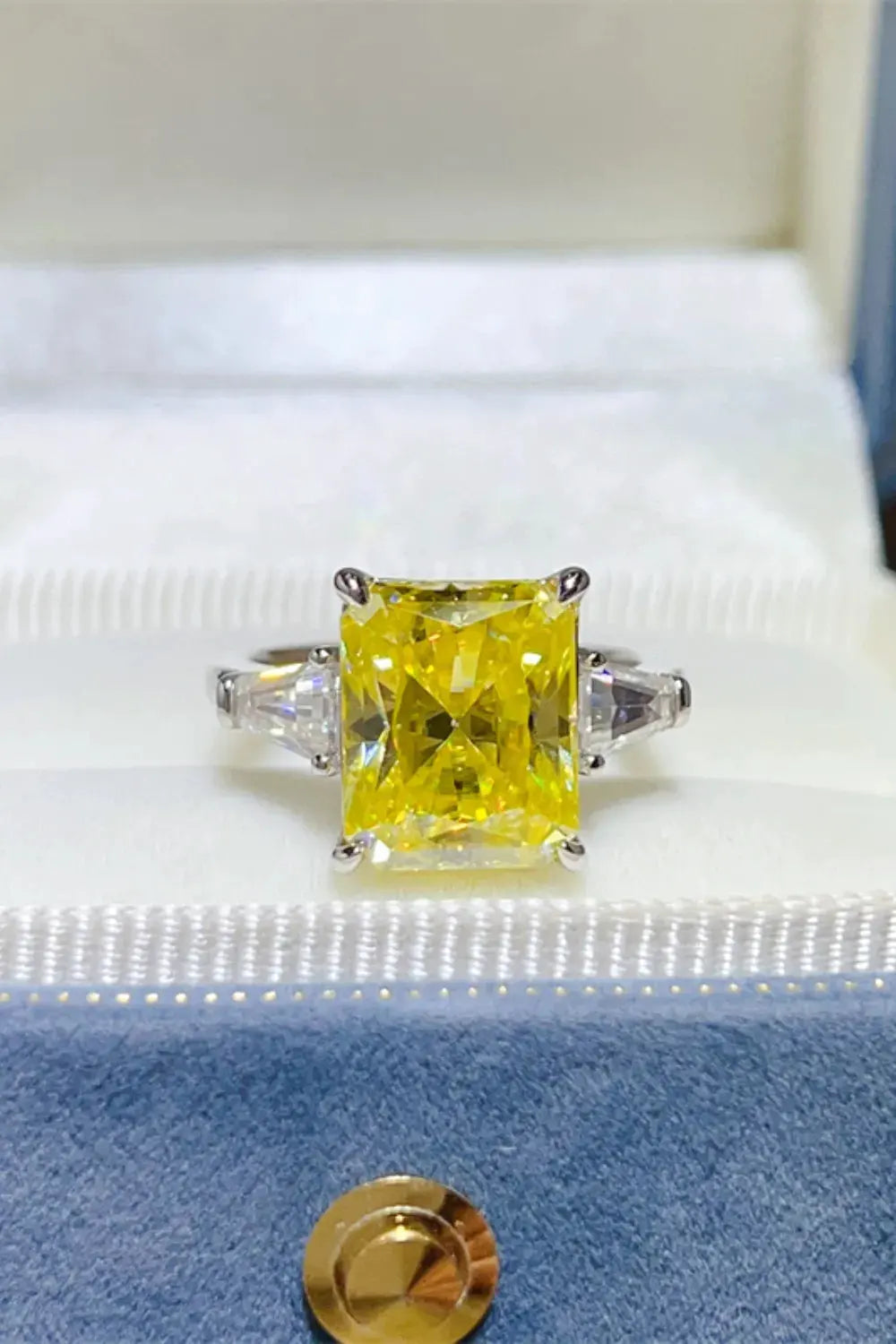 5 Carat Moissanite 925 Sterling Silver Ring by Partner Label