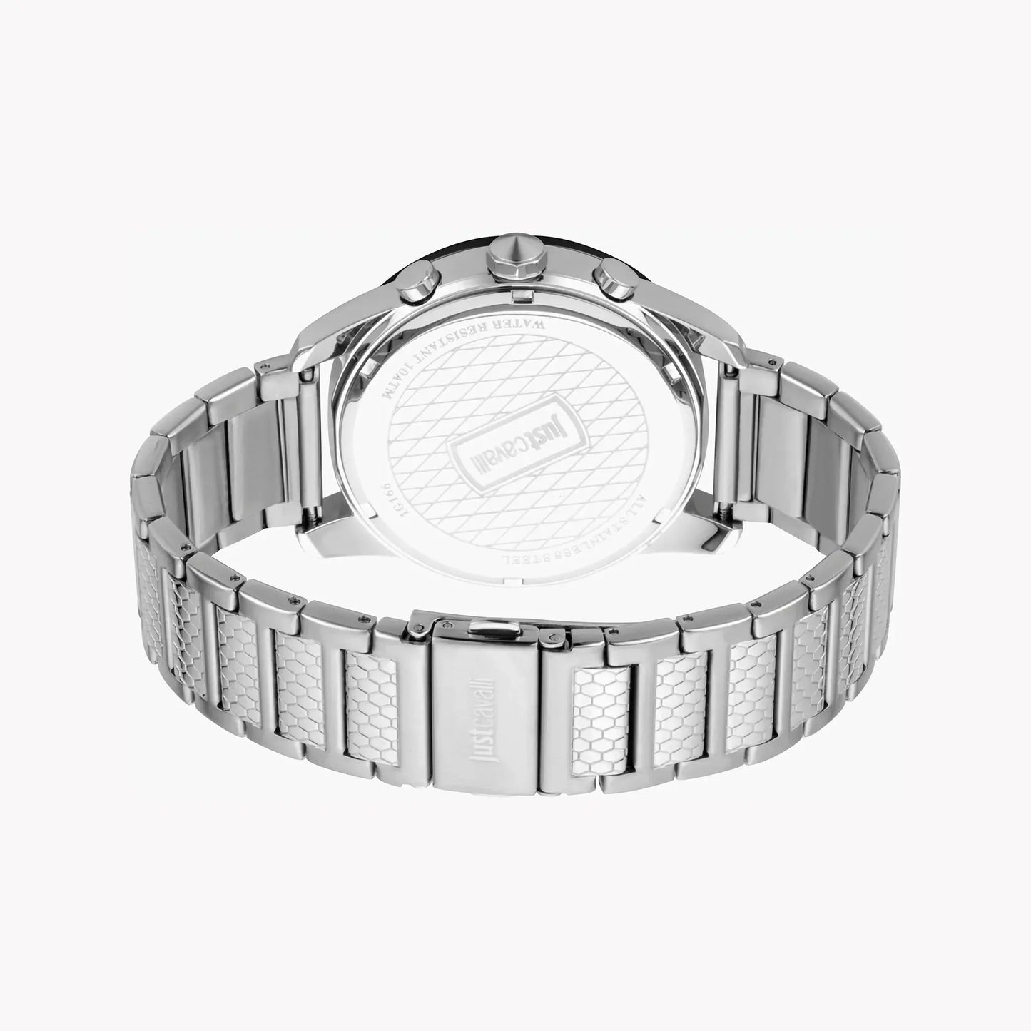 Just Cavalli Men's Silver Watch, Black Dial | Jc1g166m0075 by JUST CAVALLI