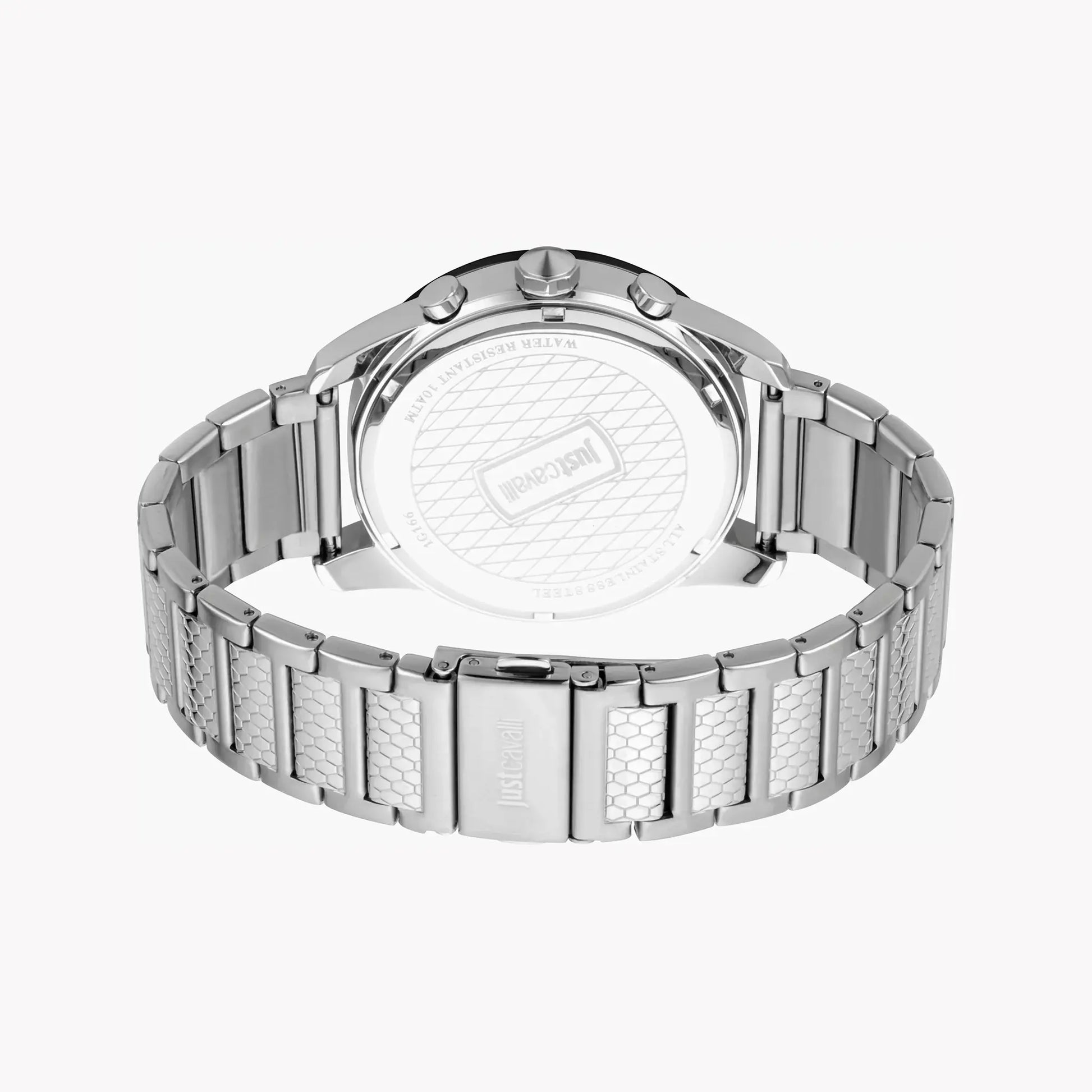 Just Cavalli Men's Silver Watch, Black Dial | Jc1g166m0075 by JUST CAVALLI