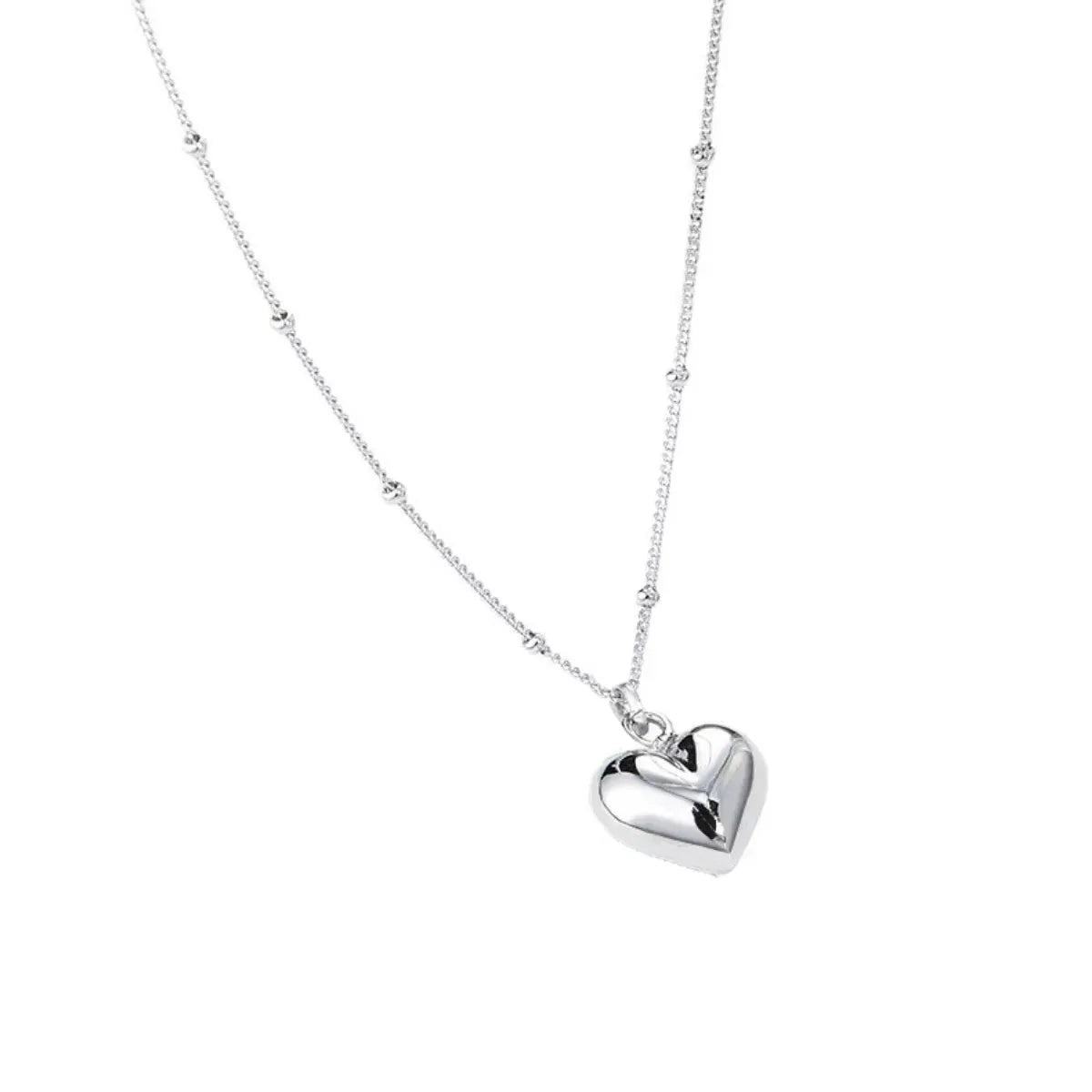 925 Sterling Silver Heart Necklace by Partner Labels