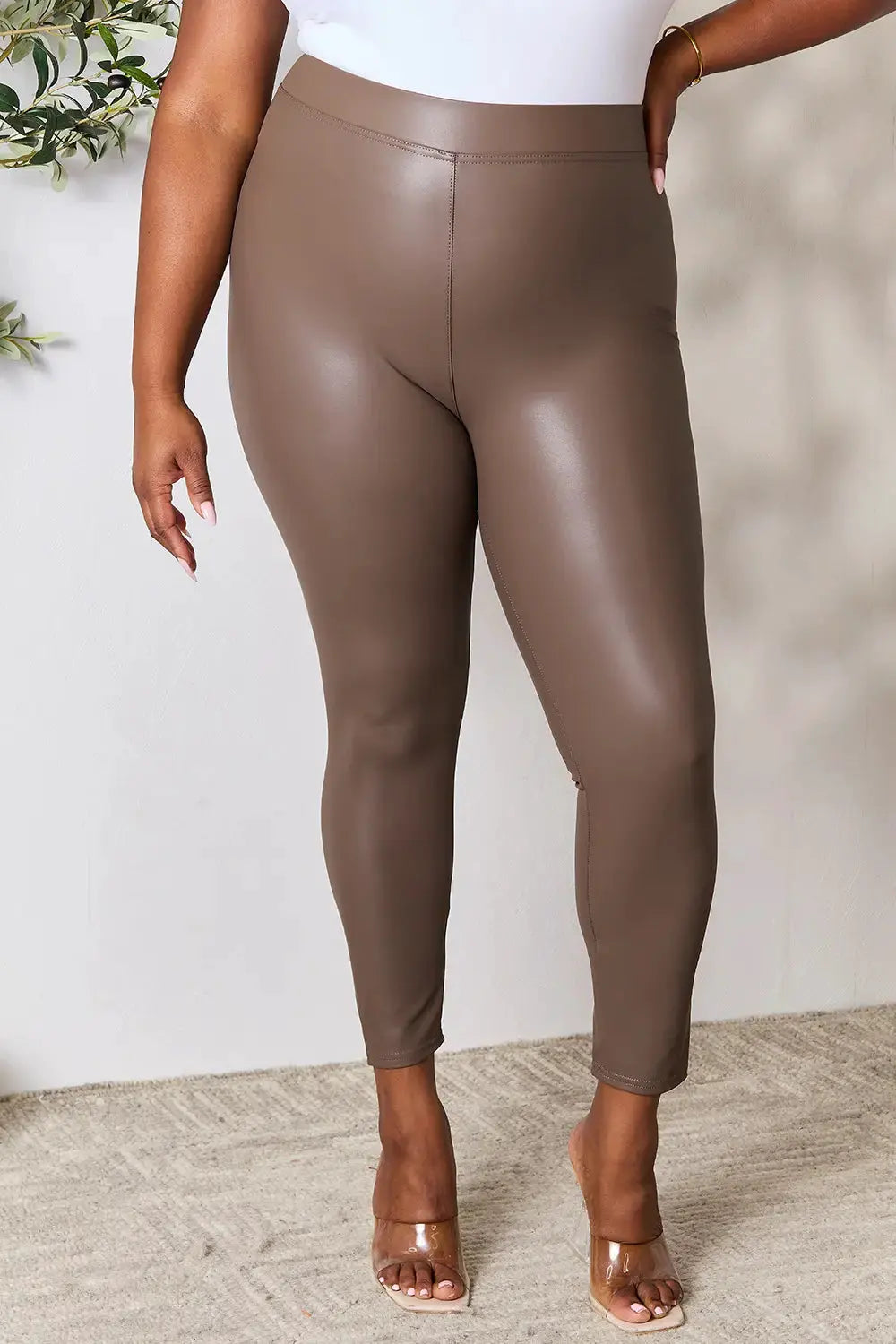 e.Luna Full Size High Waist Skinny Pants by e.Luna