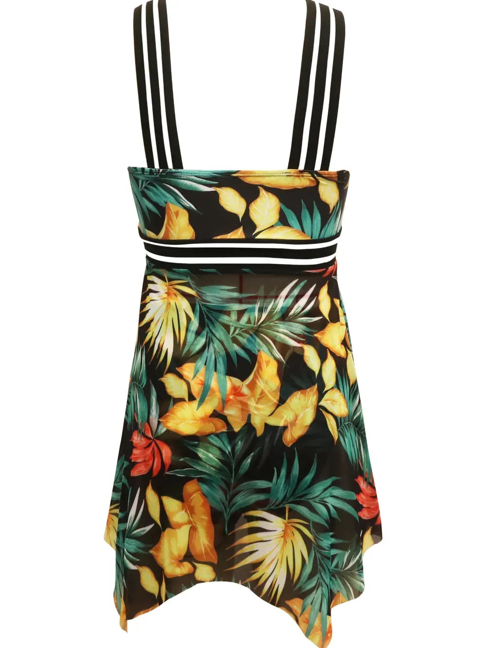 Cutout Printed Two-Piece Swim Set by Partner Label