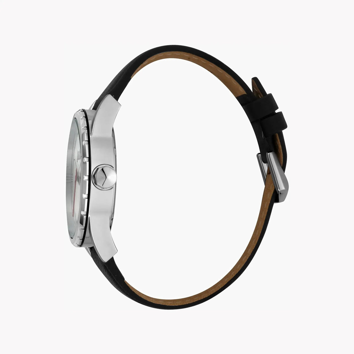 Just Cavalli Men's Silver Dial Watch, Black Leather Band | Jc1g082l0515 by JUST CAVALLI