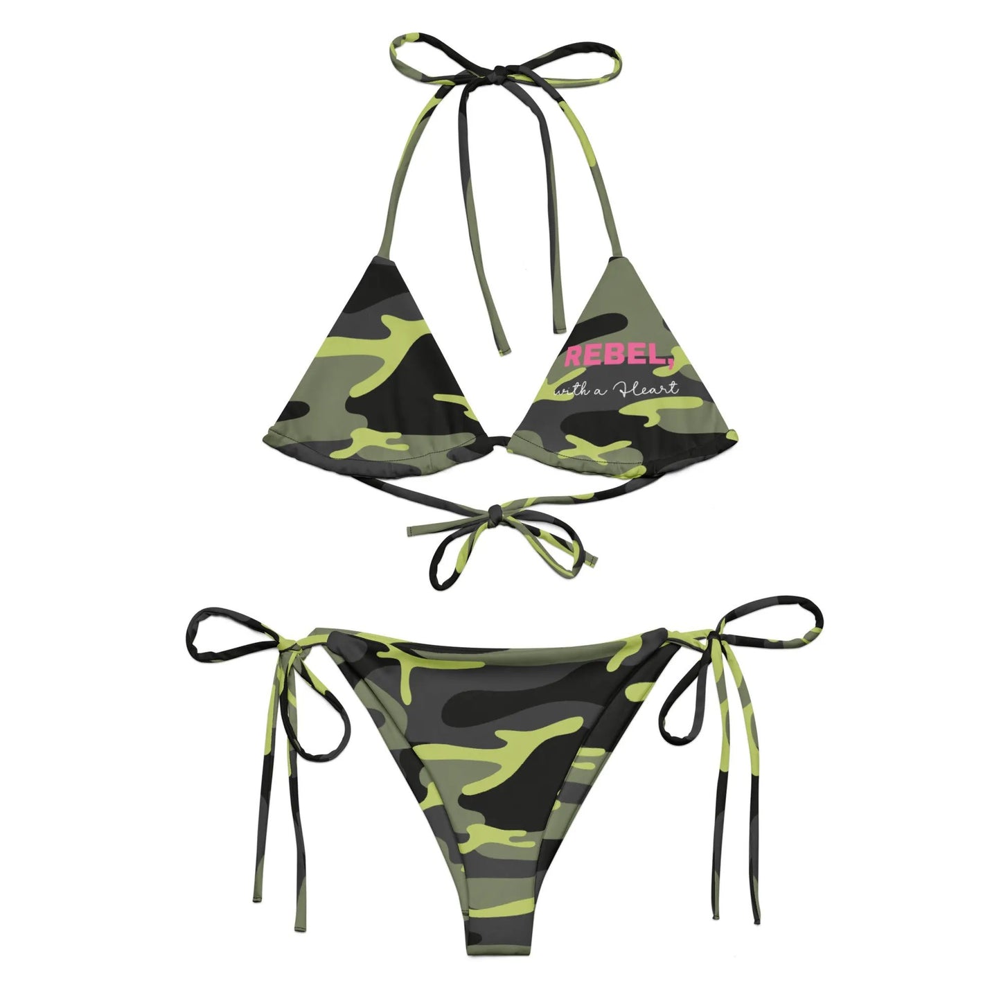 All-over print recycled string bikini by Maiden-Art