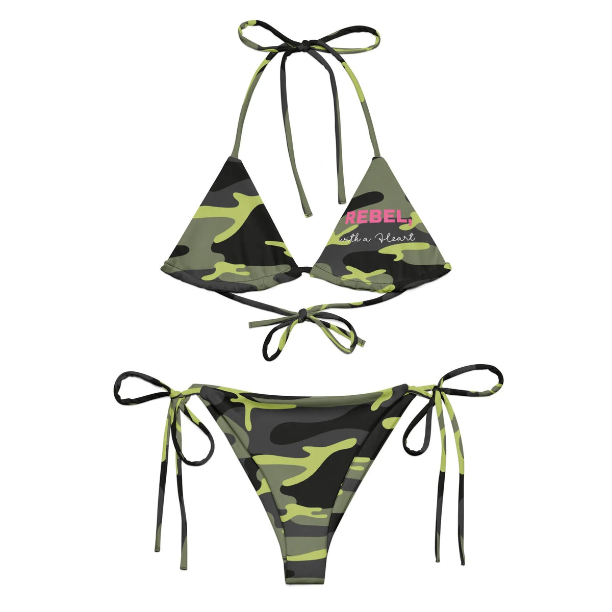 All-over print recycled string bikini by Maiden-Art