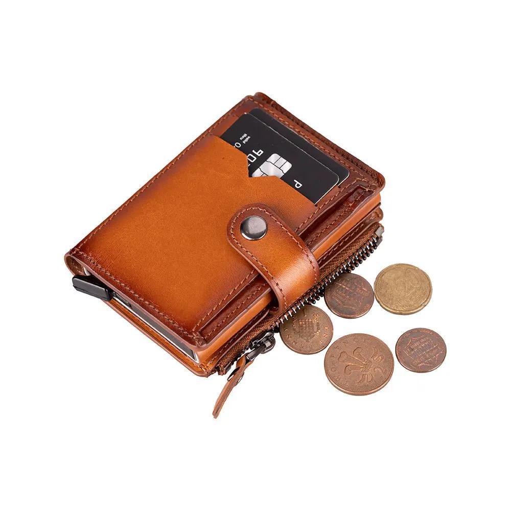 Andalusia Genuine Leather Pop-Up Cardholder with RFID Protection by TORONATA
