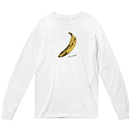 Andy Warhol's Banana, 1967 Pop Art Long Sleeve Shirt by Art-O-Rama Shop