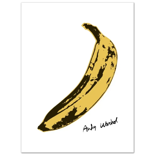 Andy Warhol's Banana, 1967 pop art poster by Art-O-Rama Shop