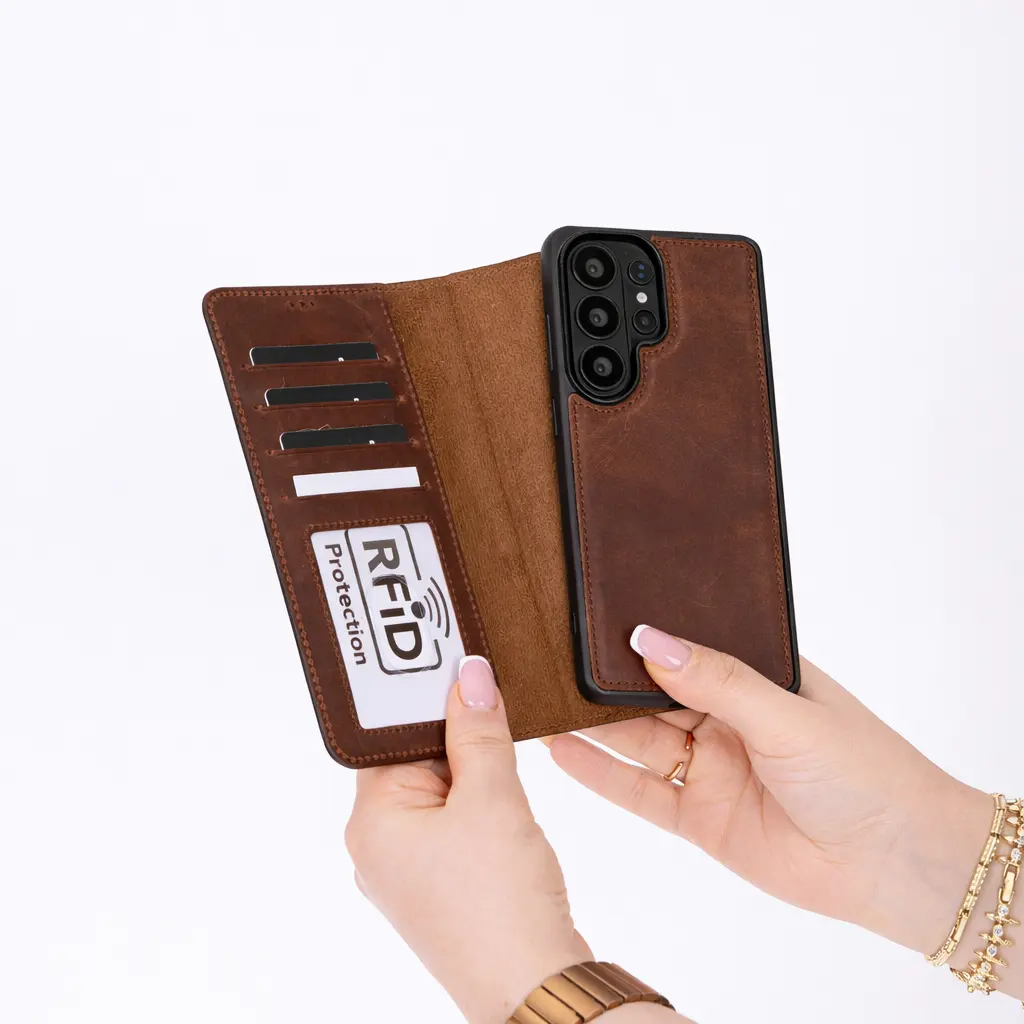 Buffalo Samsung Galaxy S26 Ultra Leather Wallet Case by TORONATA