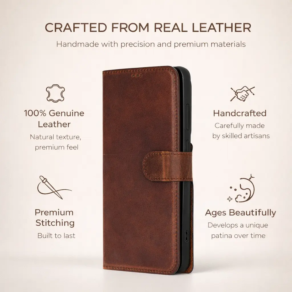 Buffalo Samsung Galaxy S26 Plus Leather Wallet Case by TORONATA