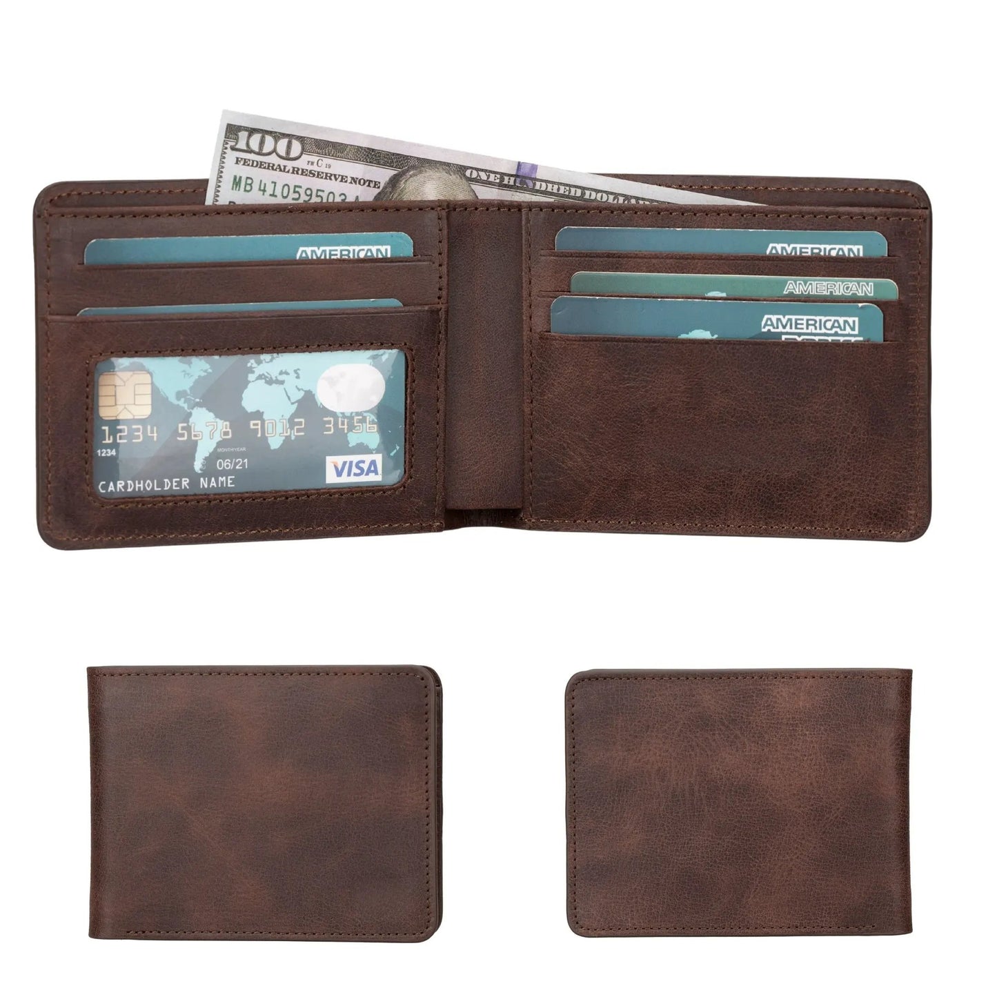 Arvada Handmade Bifold Leather Men Wallet by TORONATA