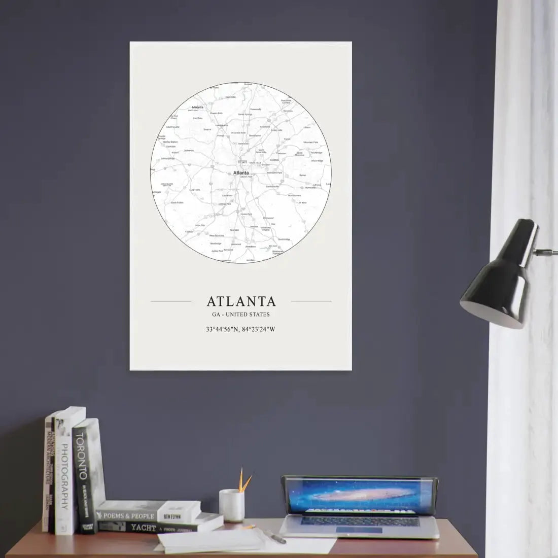 Atlanta, Georgia minimalist map poster by Art-O-Rama Shop