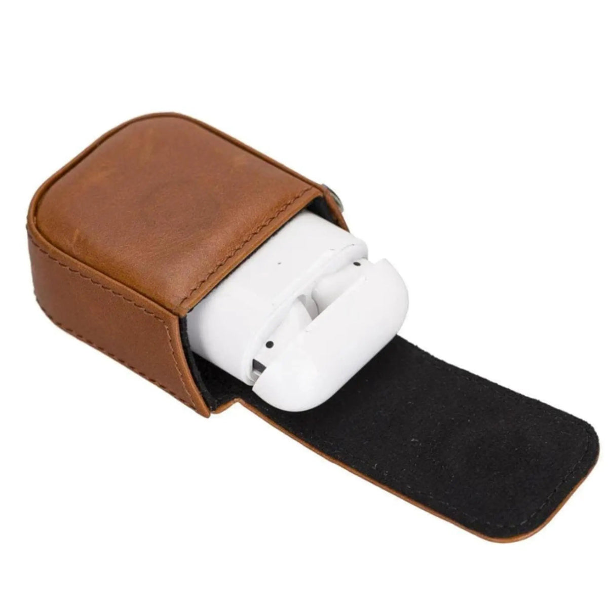 Aurora Luxury Leather AirPods Case with Attached Wrist Strap by TORONATA
