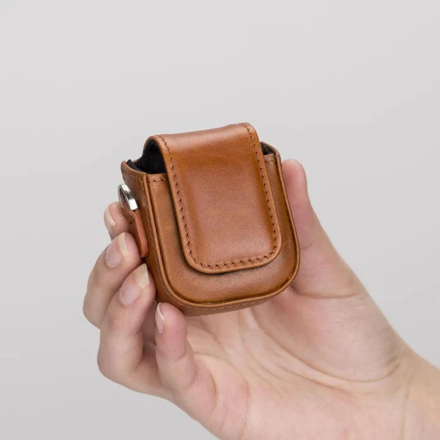 Aurora Luxury Leather AirPods Case with Attached Wrist Strap by TORONATA