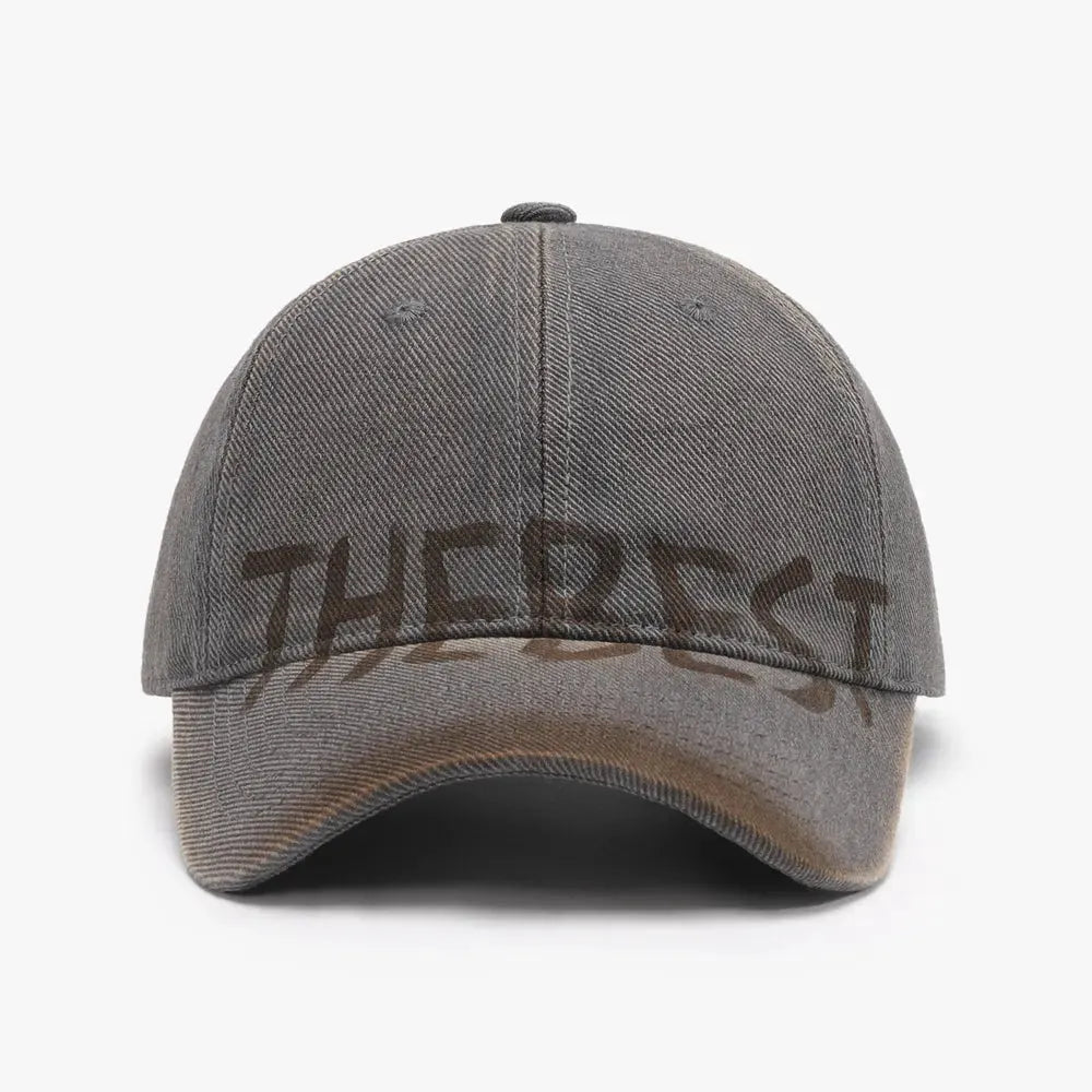 Letter Adjustable Baseball Cap by Partner Label
