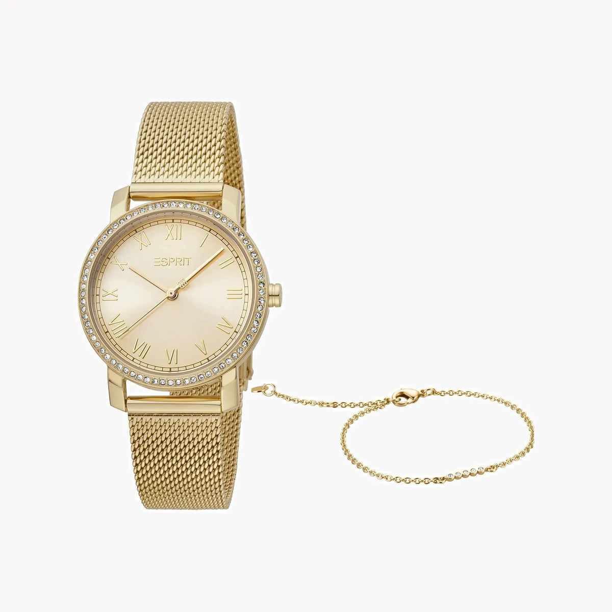 Esprit Women's Gold Stainless Steel Watch, Champagne Dial | Es1l083m0015 by ESPRIT