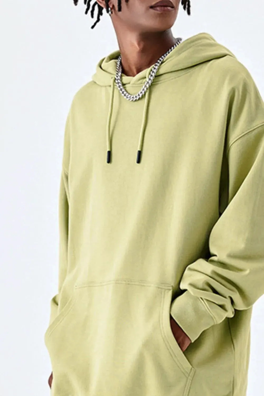 Men's Drawstring Kangaroo Pocket Hoodie by Partner Label